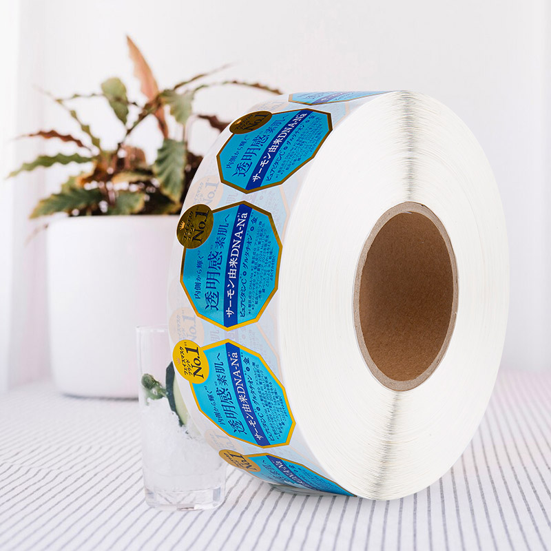 ฉลากสติกเกอร์ติดด้วยตนเองความงามกันน้ำมันกันน้ำ